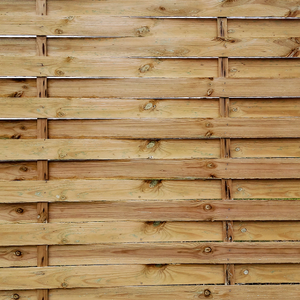 What is a double slatted fence?