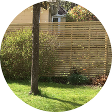 Load image into Gallery viewer, Tempo Slatted Fence Panels - 1800mm Width - Contemporary Garden