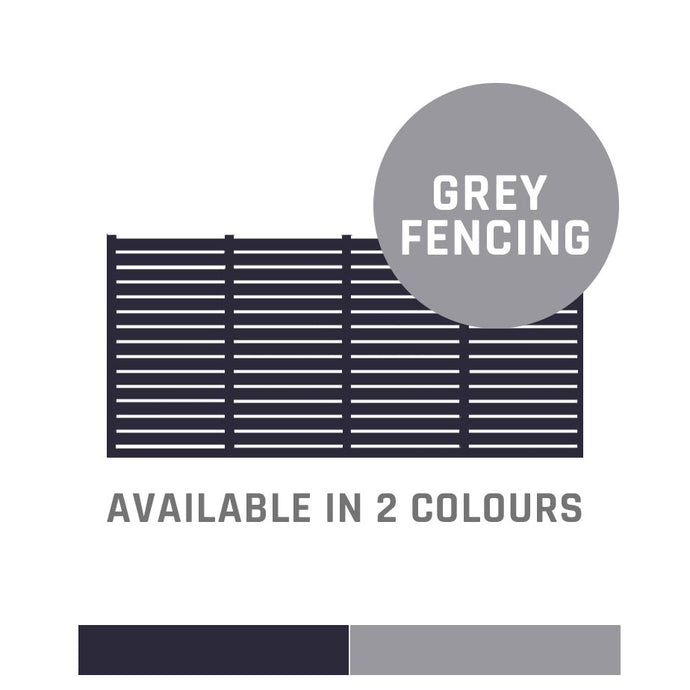 Grey Painted Fencing