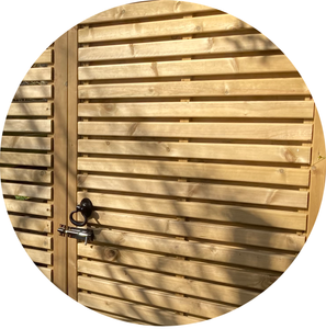 Tempo Plus Double Slatted Garden Gate