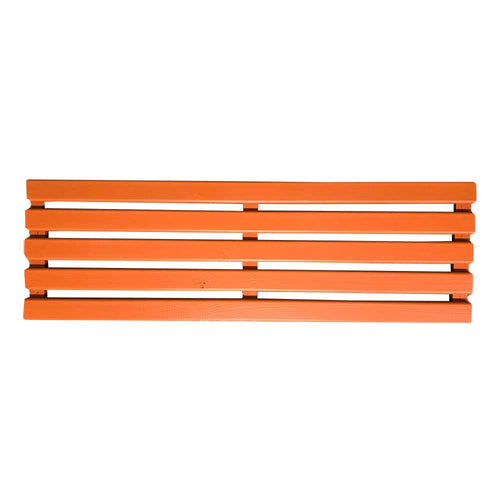 Orange Painted Fencing
