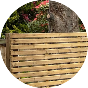 Tempo Slatted Fence Panels - 1800mm Width - Contemporary Garden