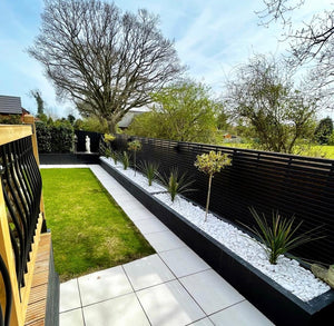Grey Painted Fencing