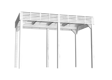 Load image into Gallery viewer, Painted Garden Pergola 2.4m