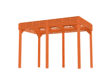 Load image into Gallery viewer, Painted Garden Pergola 2.4m