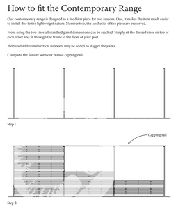 Smooth Tempo Capping Rail - www.contemporarygarden.co.uk