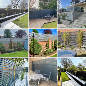 Grey Painted Fencing
